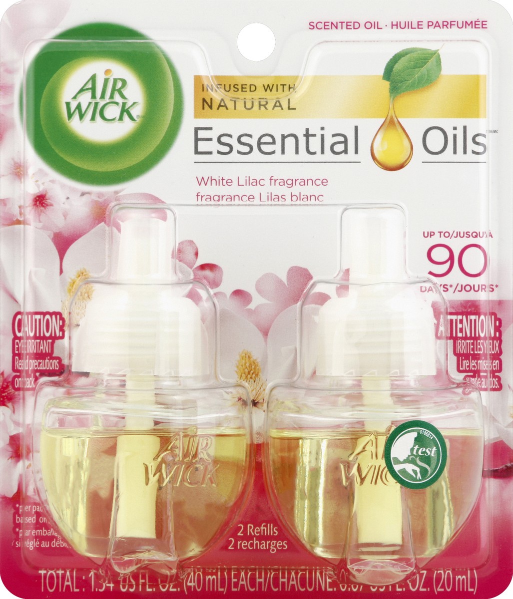 slide 5 of 6, Air Wick Scented Oil Air Freshener, Magnolia and Cherry Blossom Scent, Twin Refills, 0.67 Ounce, 0.67 oz