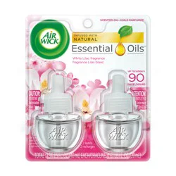 Air Wick Scented Oil Air Freshener, Magnolia and Cherry Blossom Scent, Twin Refills, 0.67 Ounce