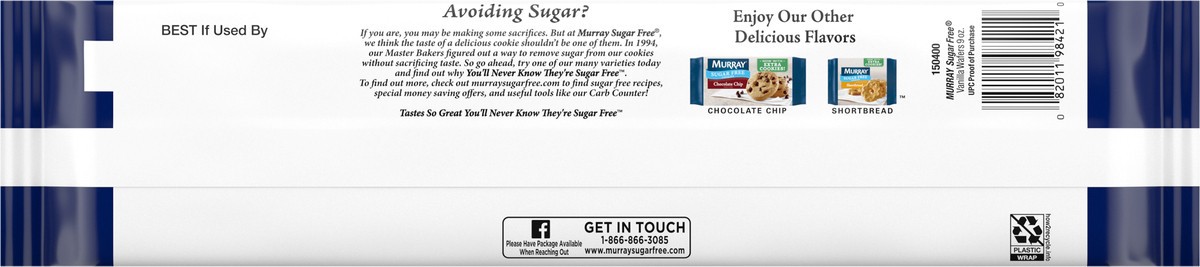 slide 4 of 9, Murray Sugar Free Vanilla Wafers Cookies 1 9 oz, 9 oz