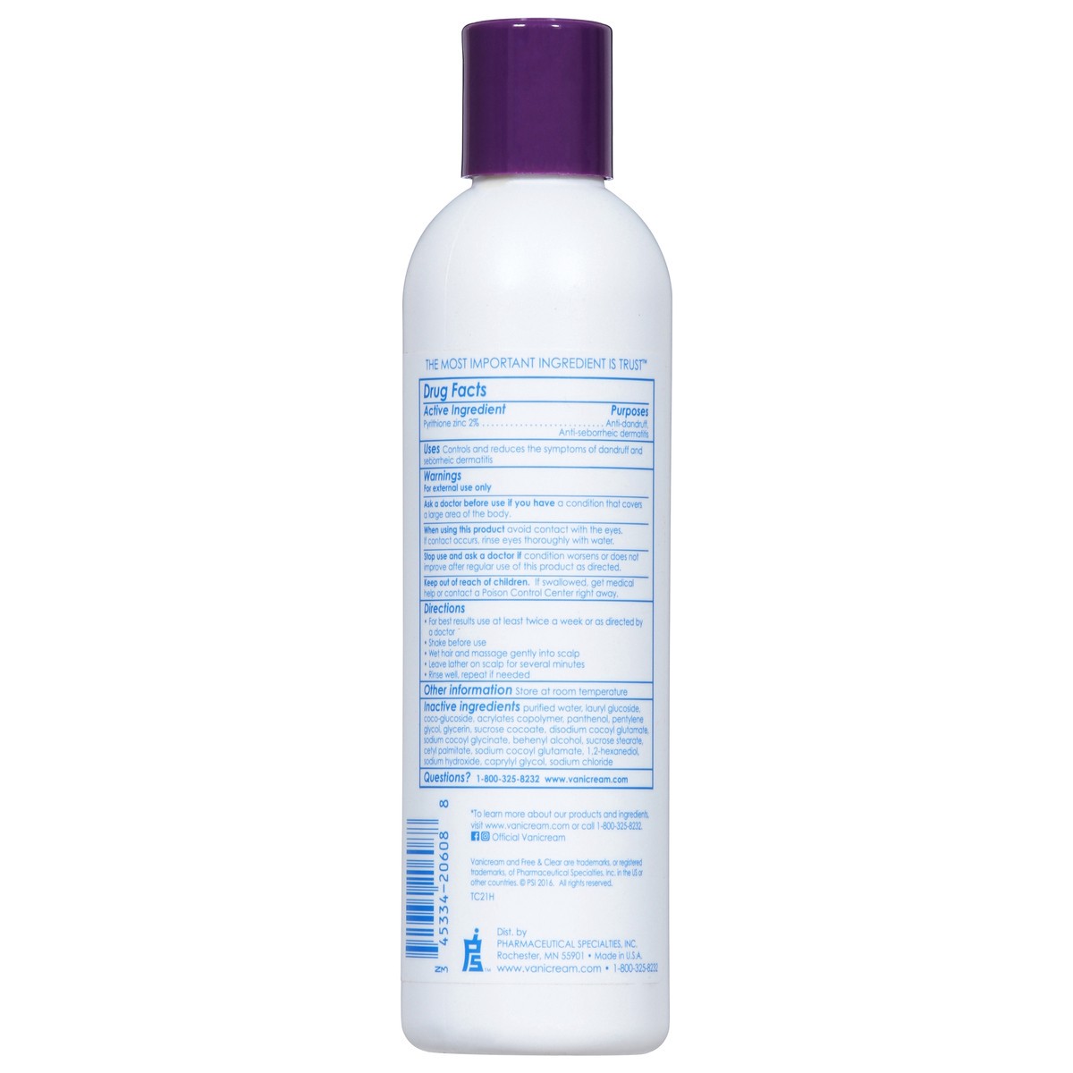 slide 15 of 15, Vanicream Dandruff Shampoo for Sensitive Skin 8 fl oz, 8 fl oz