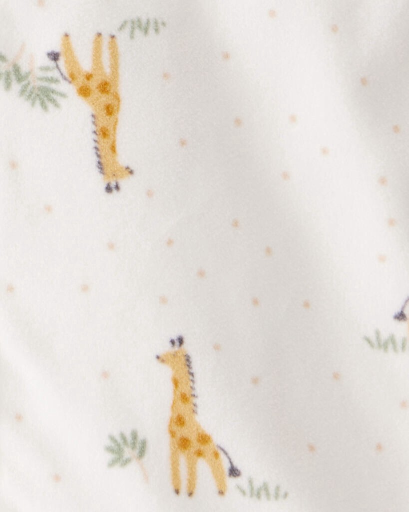 slide 3 of 3, Carter's Carters Baby Giraffe Print Long-Sleeve Wearable Blanket - White White 0-3M, 1 ct