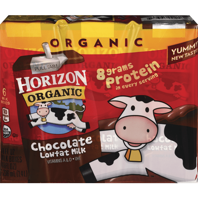 slide 1 of 1, Horizon Organic Chocolate Lowfat Milk, 1 ct