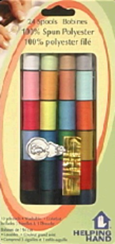 slide 1 of 1, Helping Hand Assorted Thread, 24 ct