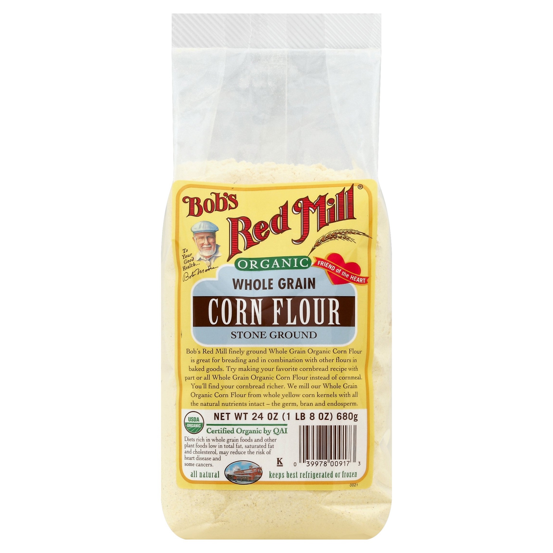 slide 1 of 1, Bob's Red Mill Corn Flour, 24 oz