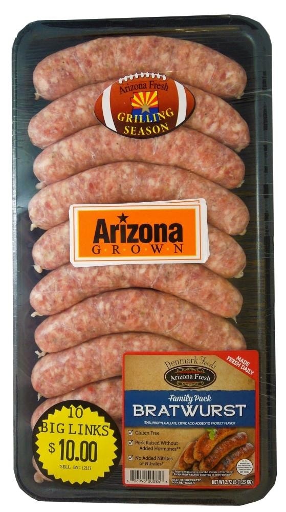 slide 1 of 1, Denmark Bratwurst Links Family Pack, 2.75 lb