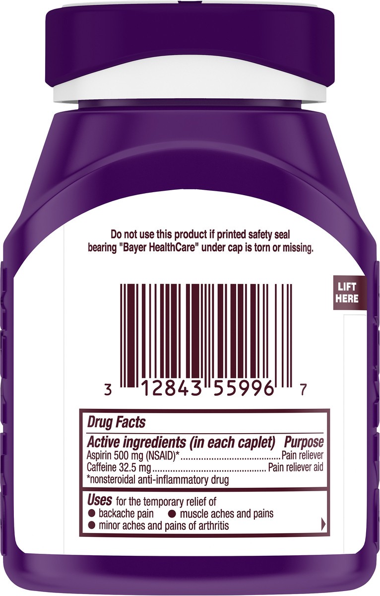 slide 6 of 8, Bayer Back & Body Extra Strength Pain Reliever Coated Caplets, 200 ct