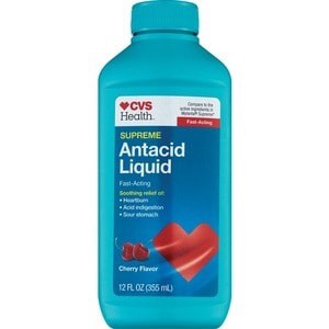 slide 1 of 1, CVS Health Antacid Liquid Supreme Cherry, 12 oz
