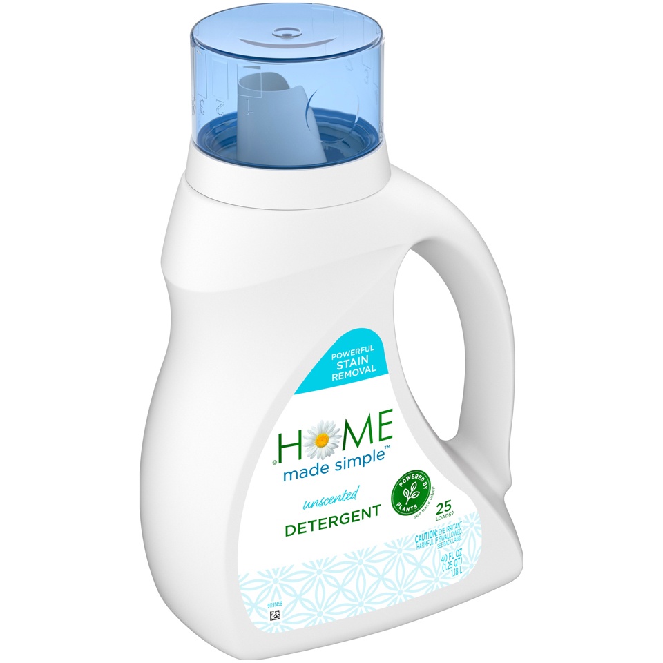 Home Made Simple Laundry Detergent, 25 Loads, Unscented 40 fl oz Shipt