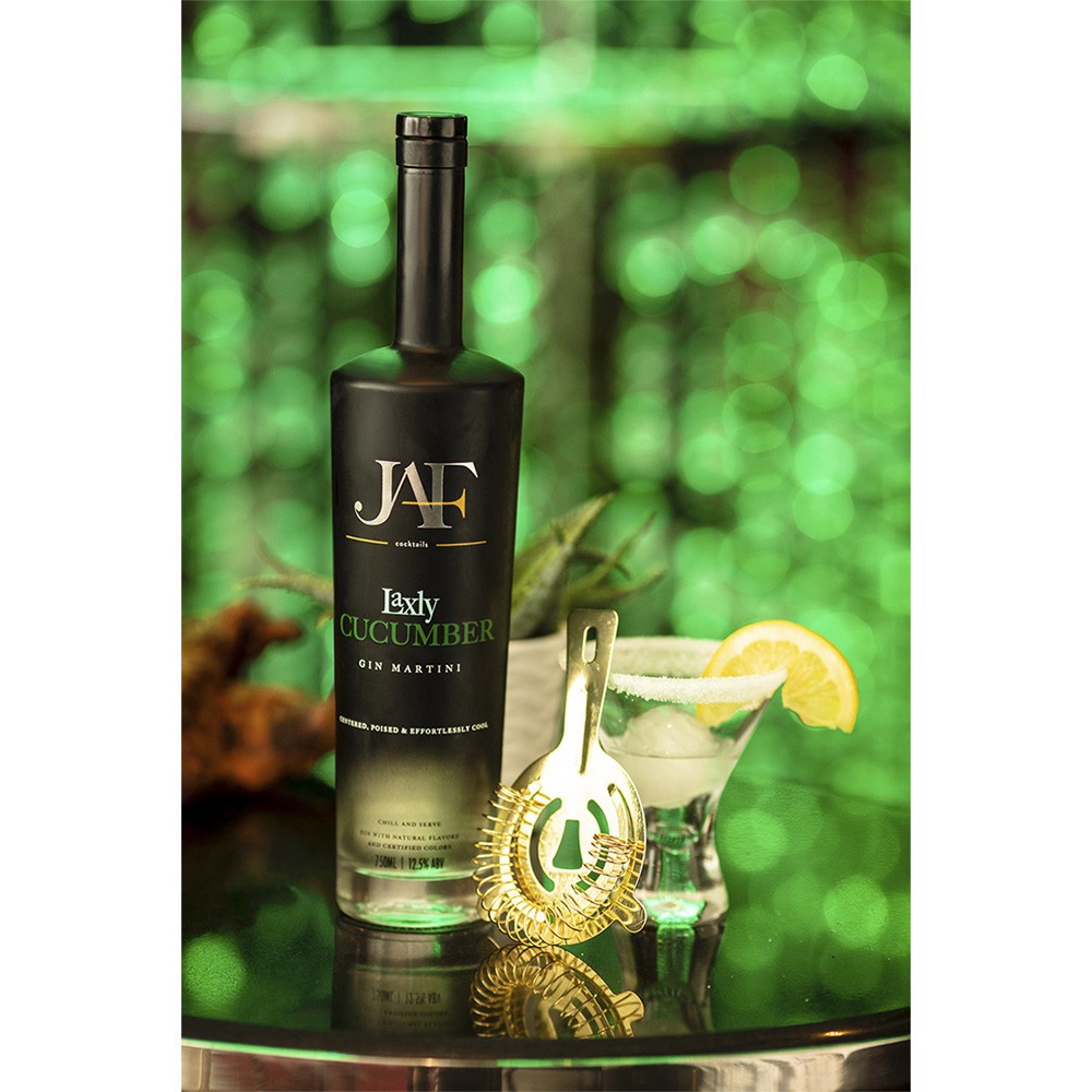 slide 1 of 1, Jaf Cocktails Jayded Af Laxly Cucumber Martini, 750 ml