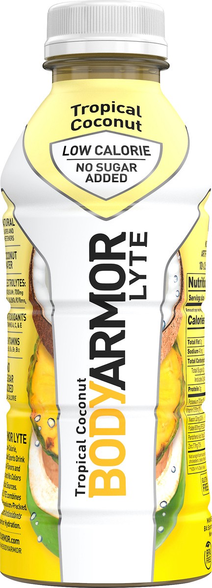 slide 1 of 12, BODYARMOR Lyte No Sugar Added Tropical Coconut Sports Drink 16 oz, 16 oz