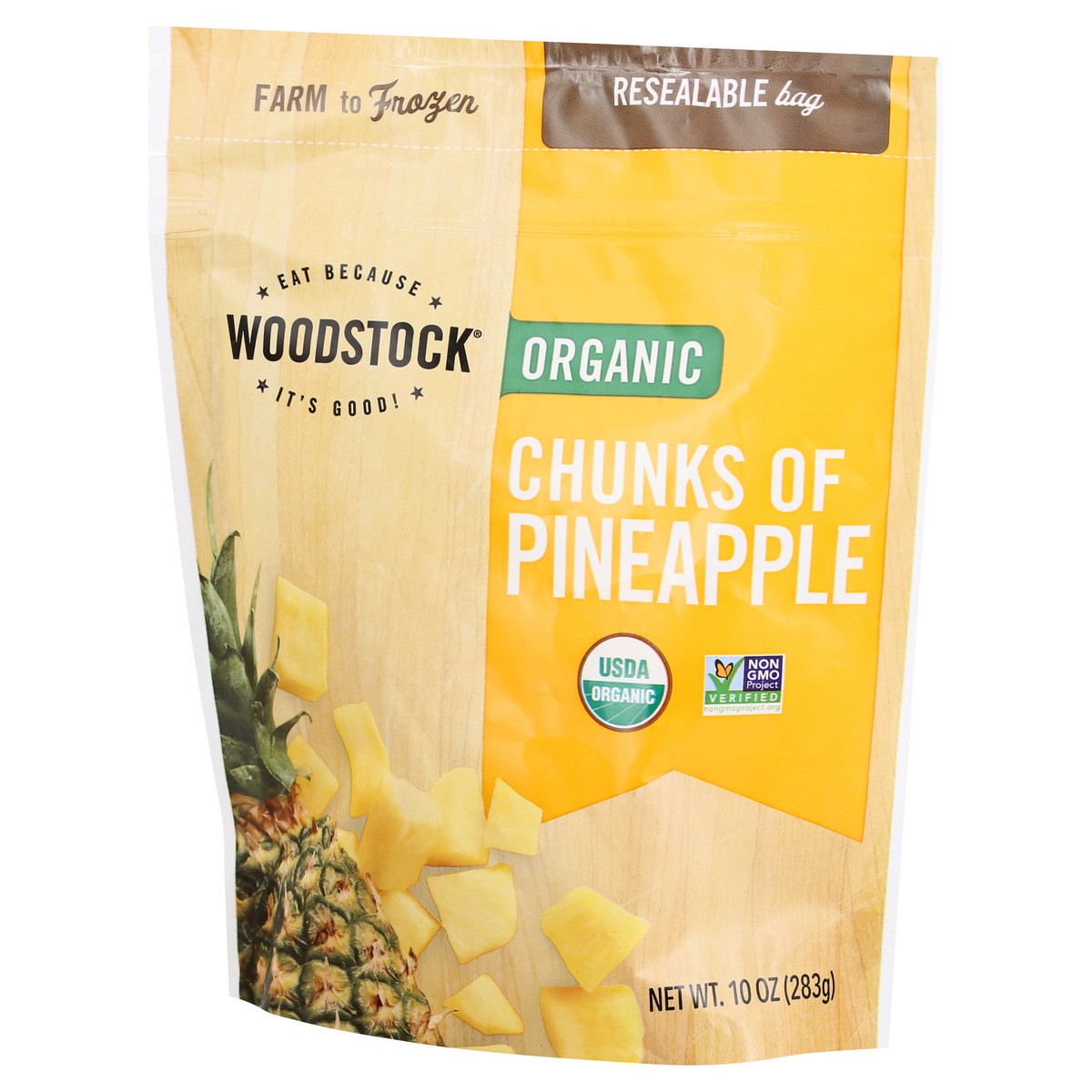 slide 3 of 12, Woodstock Organic Chunks of Pineapple 10 oz, 10 oz