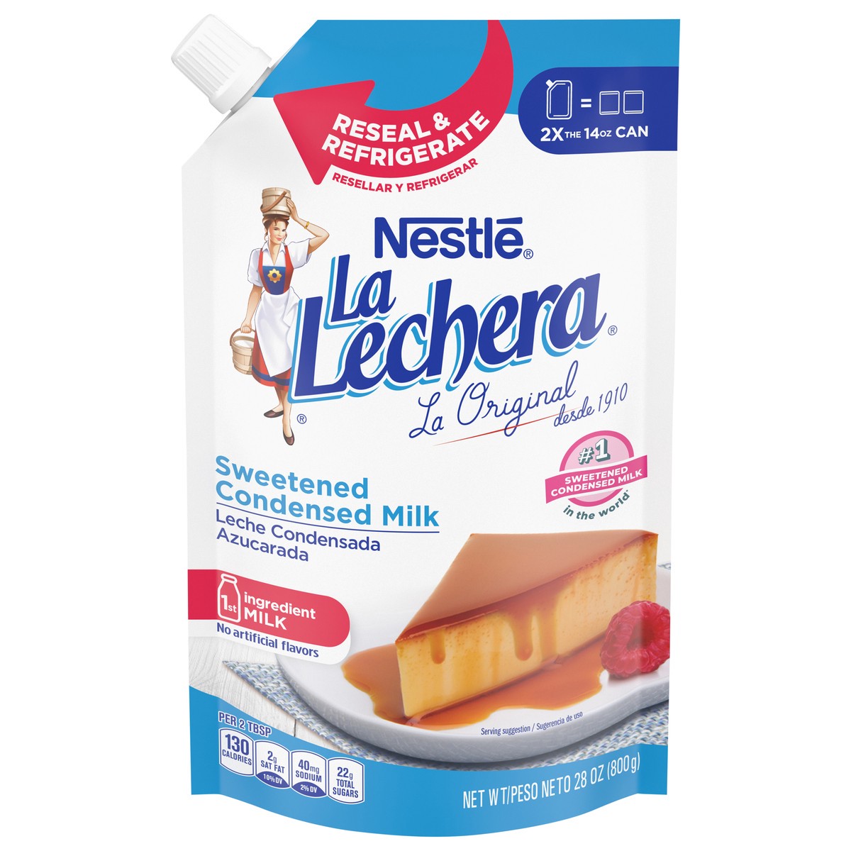 slide 1 of 15, La Lechera Nestle La Lechera Sweetened Condensed Milk Squeeze Pouch 28.2 oz., 28 oz