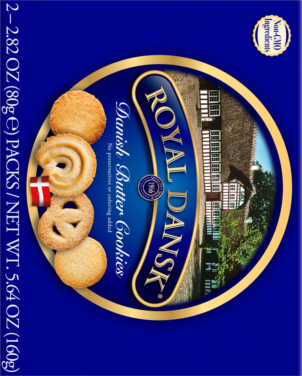 slide 7 of 12, Royal Dansk Danish Butter Cookies 2 - 2.82 oz Packs, 2 ct