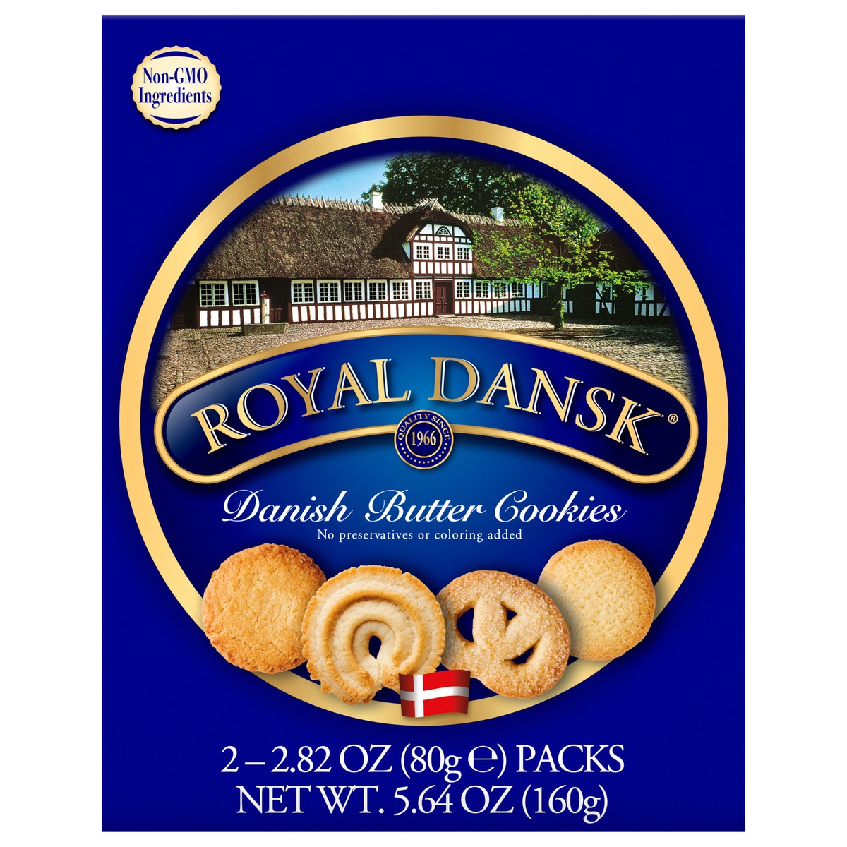 slide 3 of 12, Royal Dansk Danish Butter Cookies 2 - 2.82 oz Packs, 2 ct