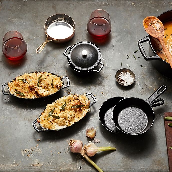 Artisanal Kitchen Supply Pre-Seasoned Cast Iron Mini Skillet - Black 5. ...