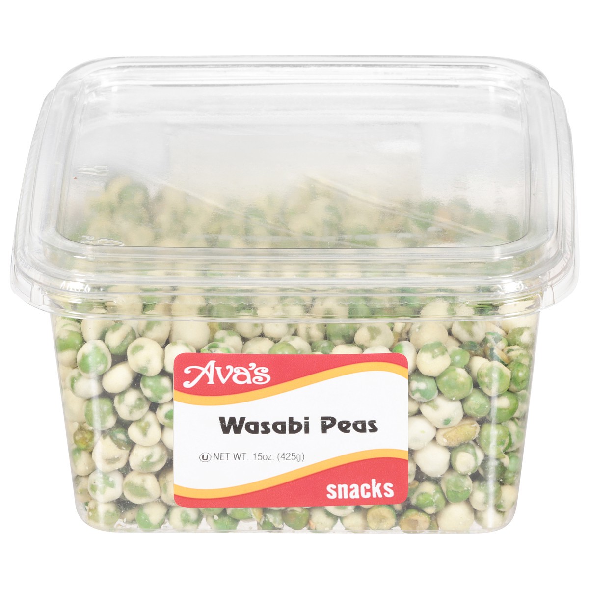 slide 2 of 4, Ava's Snacks Wasabi Peas 15 oz, 15 oz
