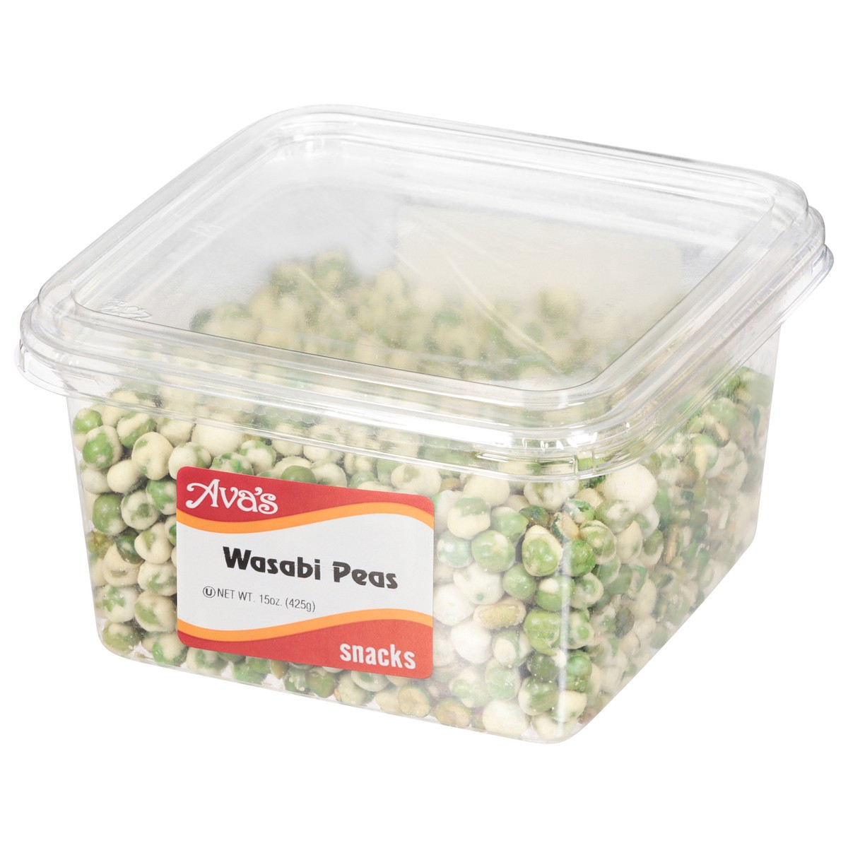 slide 3 of 4, Ava's Snacks Wasabi Peas 15 oz, 15 oz