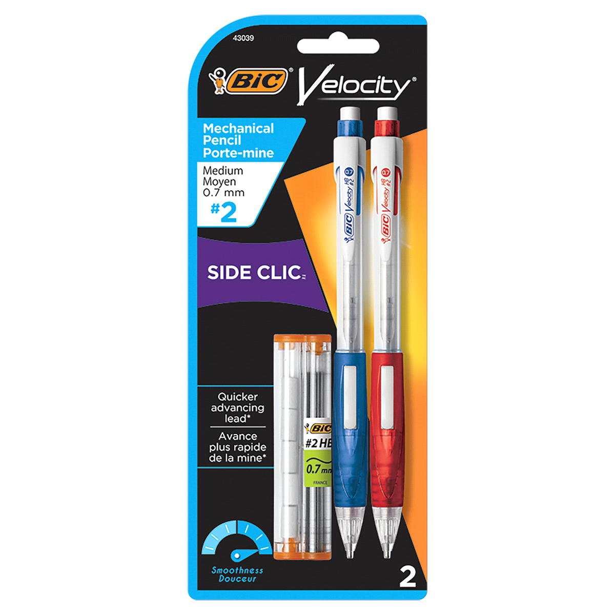 slide 1 of 1, BIC Velocity Side Clic Mechanical Pencil Set , 2 ct