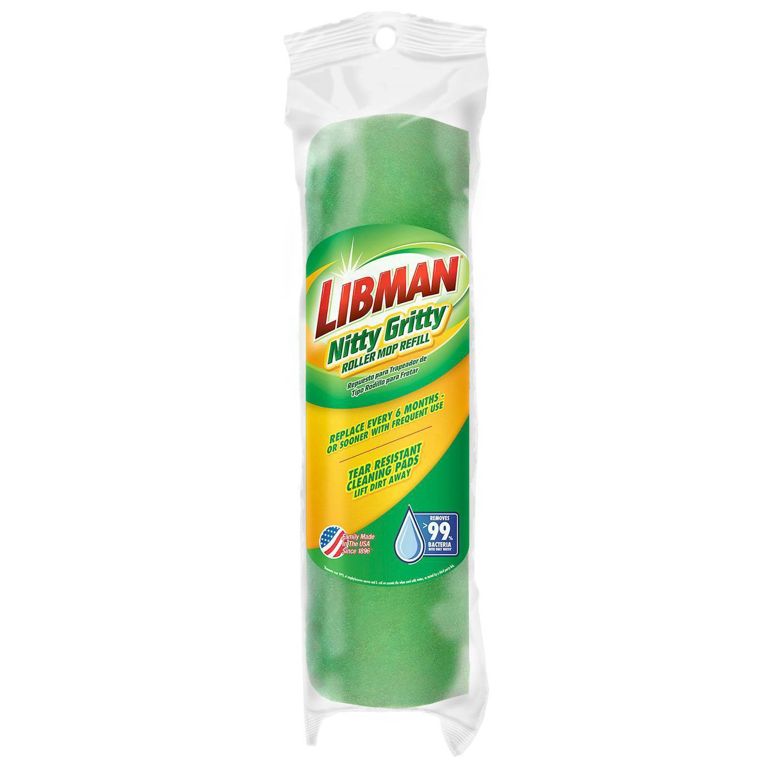 slide 1 of 19, Libman Nitty Gritty Roller Mop Refill, 1 ct