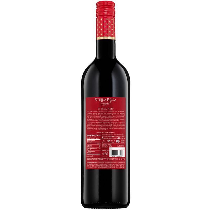 slide 3 of 7, Stella Rosa Red Semi-Sweet Red Wine 750mL, 25.4 fl oz