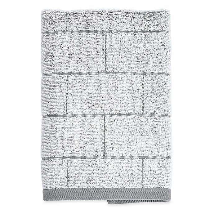 slide 1 of 2, DKNY Grey Tile Hand Towel, 1 ct