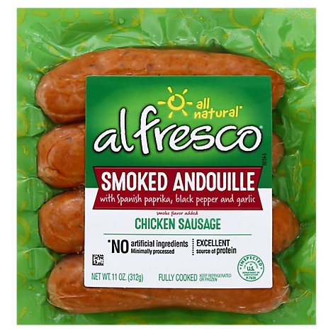 slide 1 of 1, Al Fresco Andouille Chicken Sausage, 11 oz