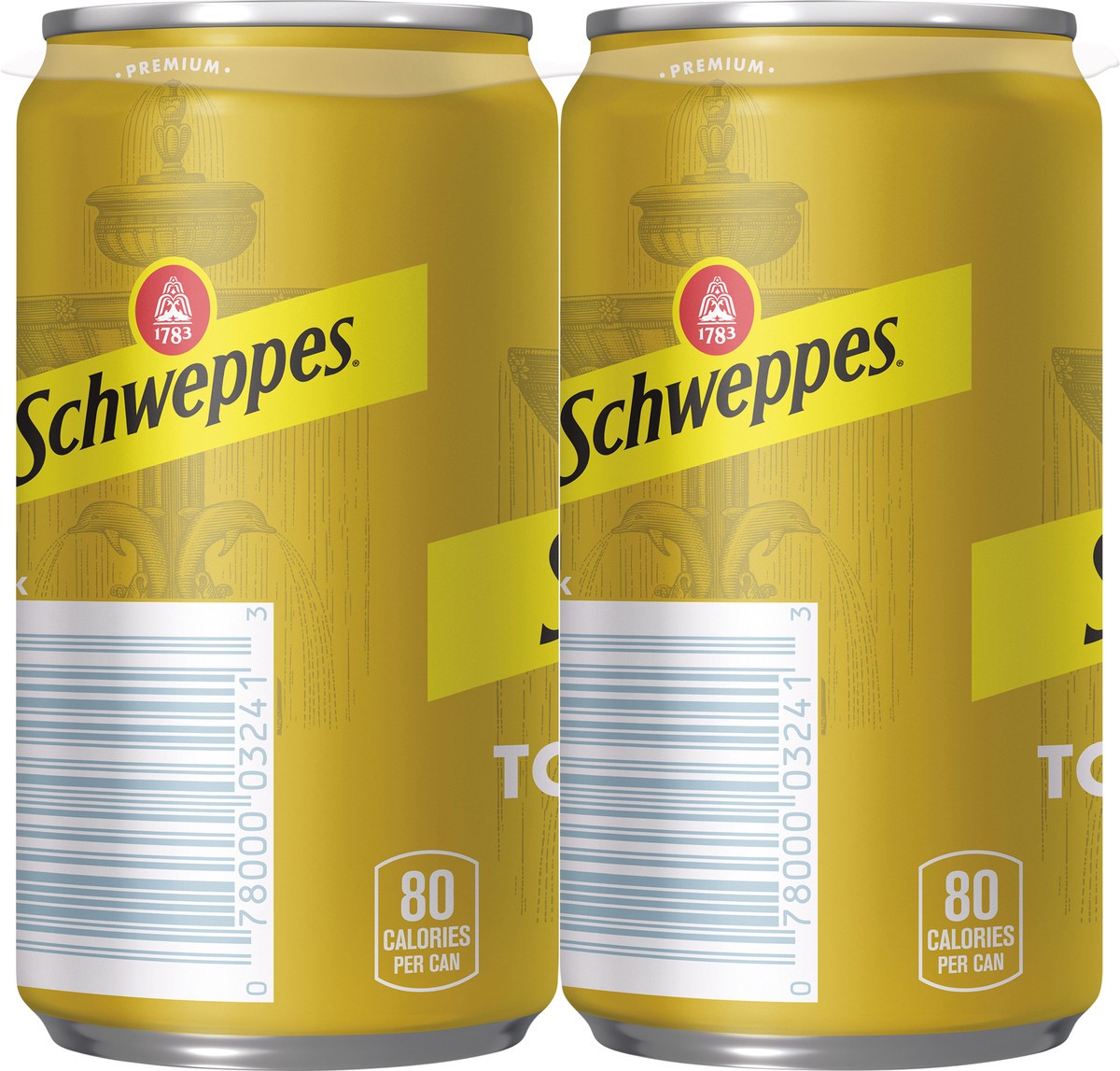 slide 8 of 9, Schweppes Tonic Water, 7.5 fl oz mini cans, 6 pack, 6 ct