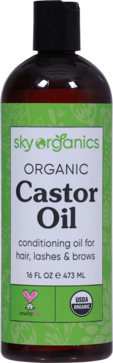 slide 6 of 9, Sky Organics Castor Oil, Organic, 16 oz