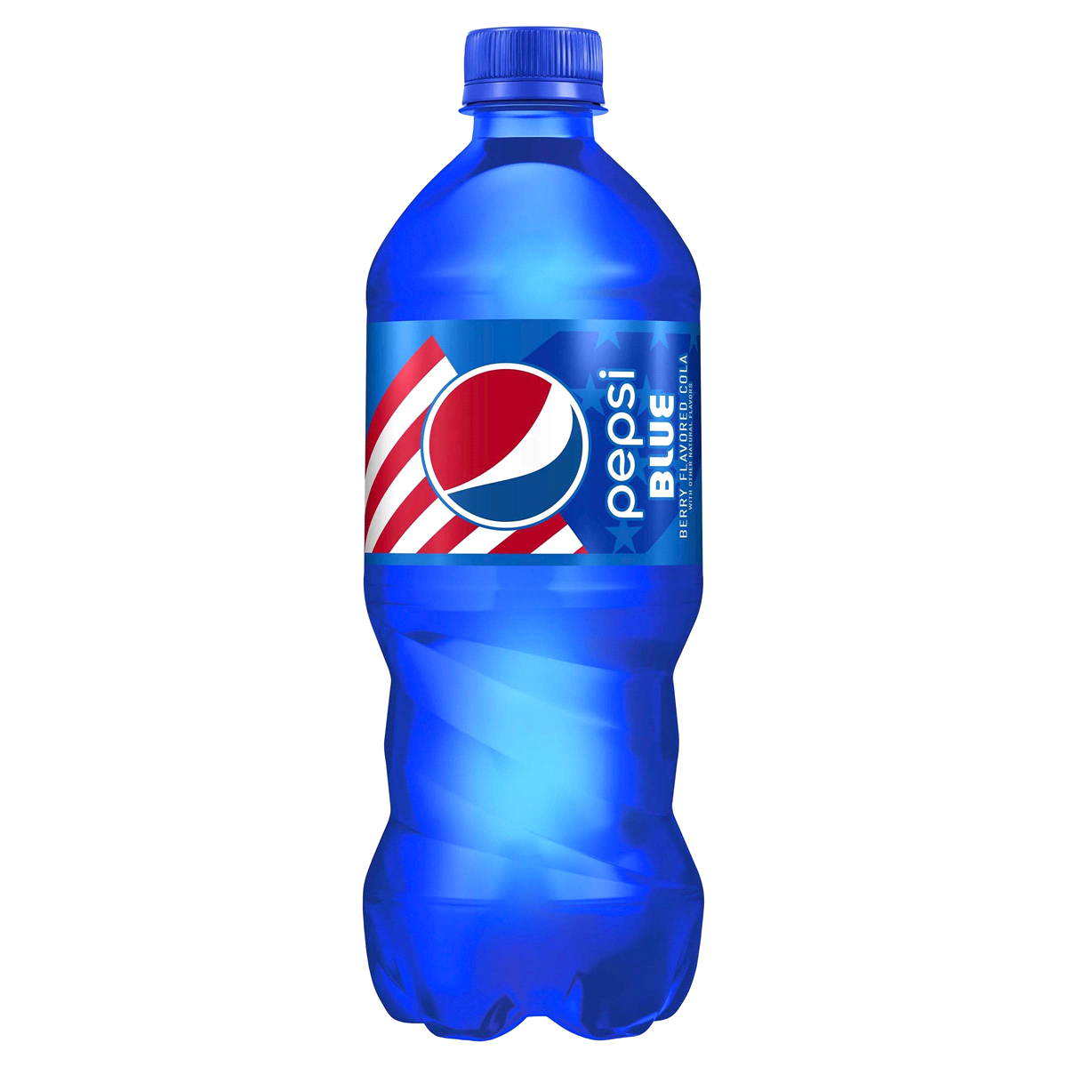 slide 1 of 1, Pepsi Blue Soda Berry Flavored Cola Bottle, 20 oz