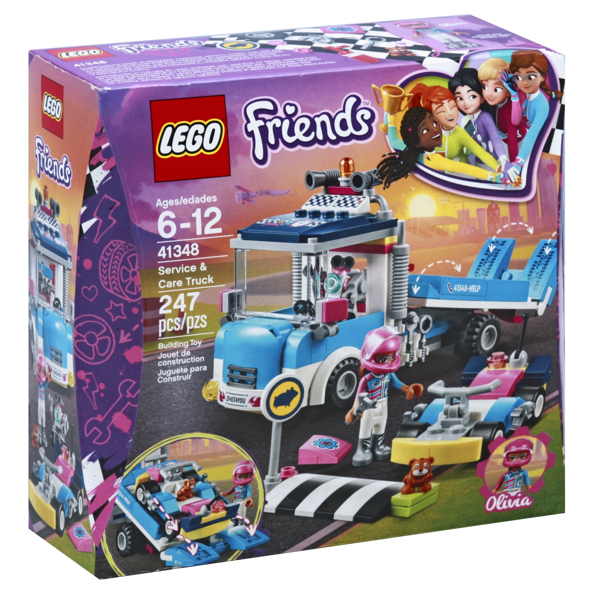 slide 1 of 1, LEGO Friends Service & Care Truck 41348, 1 ct