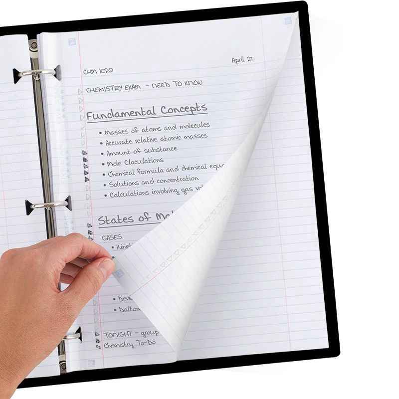 slide 3 of 5, Five Star 80ct College Ruled Reinforced Filler Paper, 80 ct