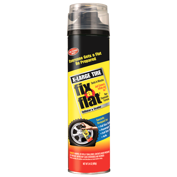 slide 1 of 1, Fix A Flat Tire Inflator and Sealer for X-Large Tire, 24 oz