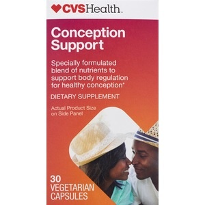 slide 1 of 1, CVS Health Conception Support Vegetarian Capsules, 30 ct