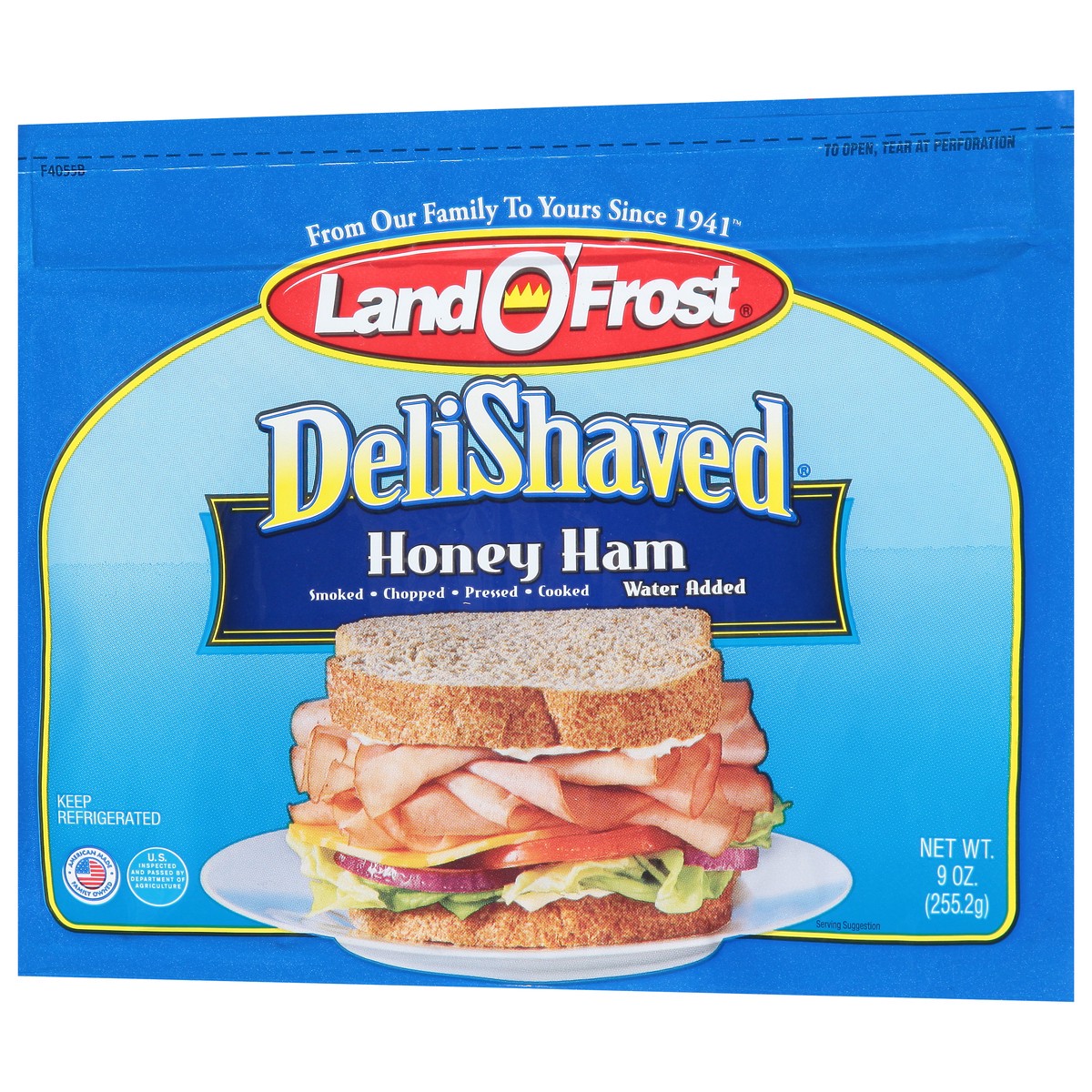 slide 2 of 9, Land O' Frost DeliShaved Honey Ham 9 oz, 9 oz