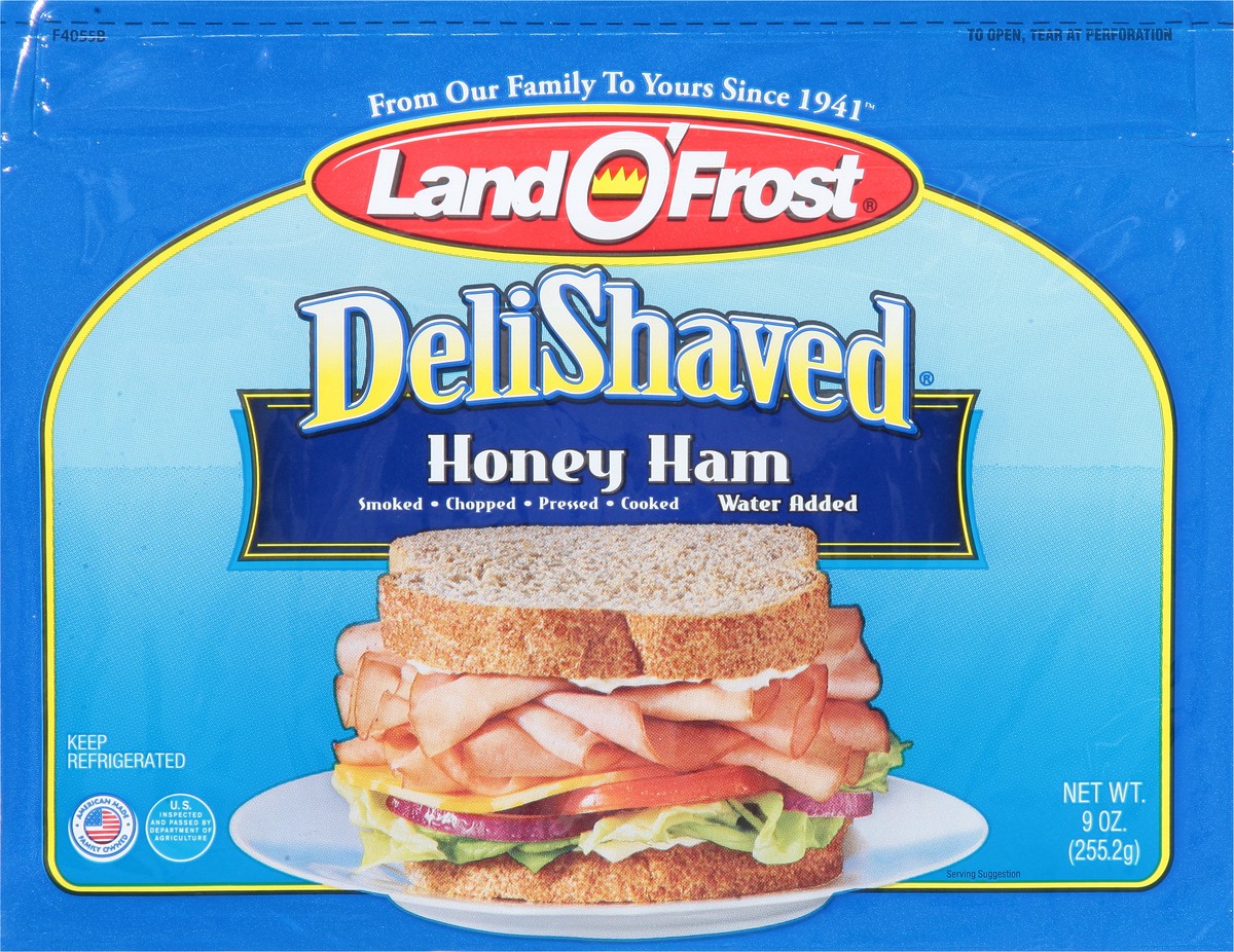 slide 5 of 9, Land O' Frost DeliShaved Honey Ham 9 oz, 9 oz