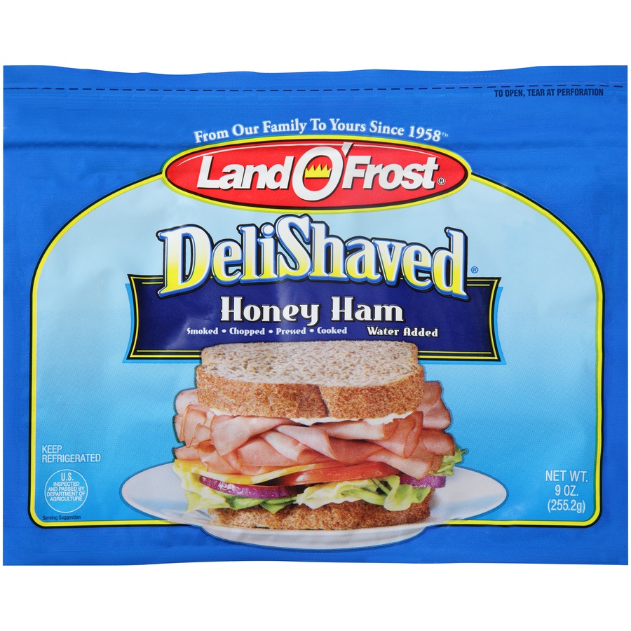 Land O' Frost Deli Shaved Honey Ham 9 oz | Shipt