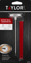 Taylor Analog Indoor Thermometer Red