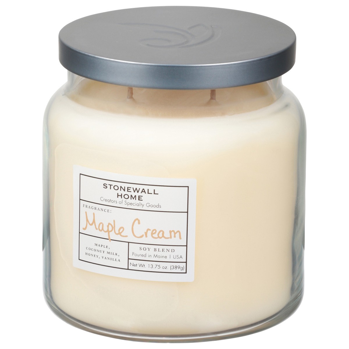 slide 10 of 10, Stonewall Home Soy Blend Maple Cream Candle 13.75 oz, 13.75 oz
