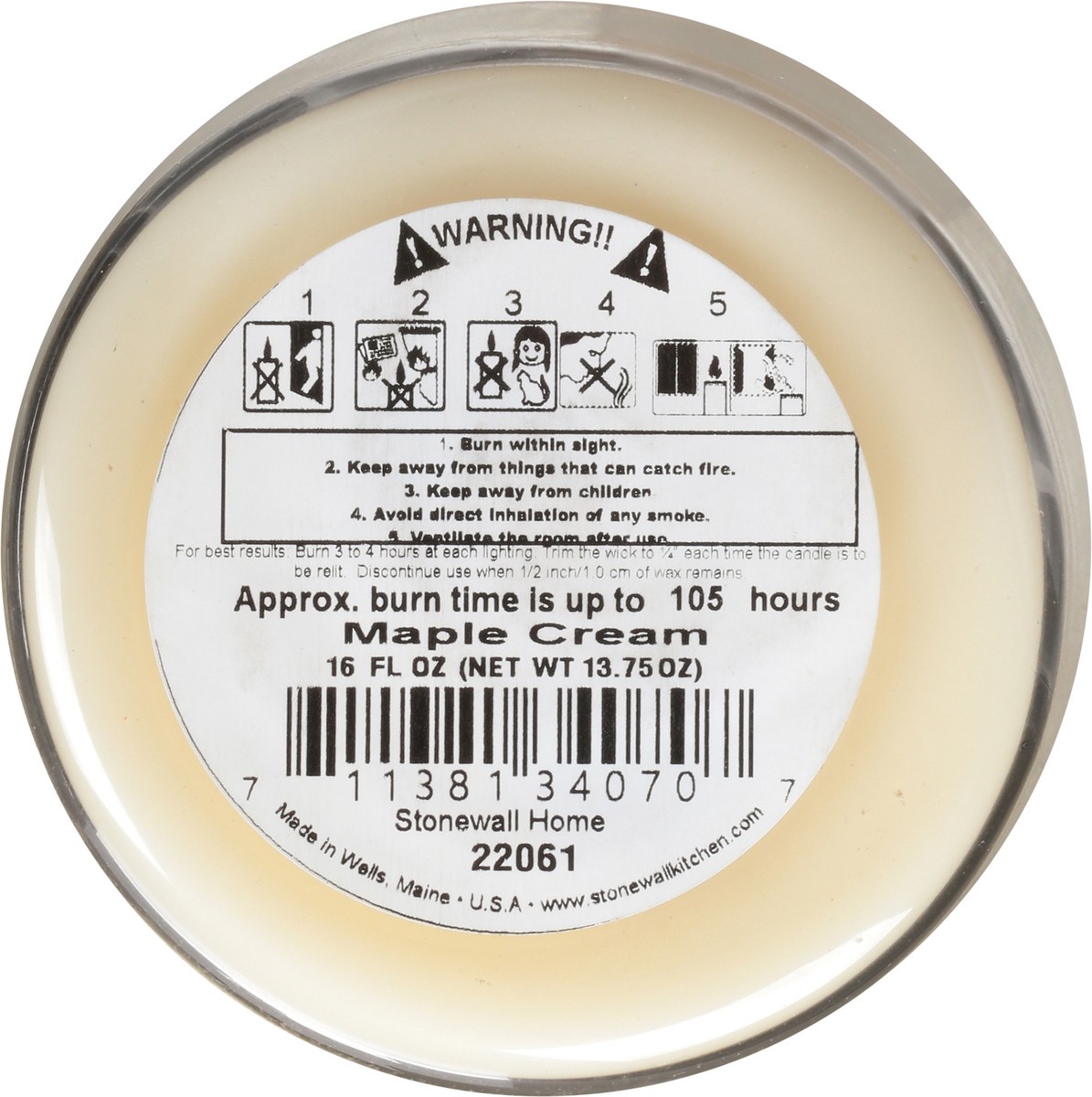 slide 2 of 10, Stonewall Home Soy Blend Maple Cream Candle 13.75 oz, 13.75 oz