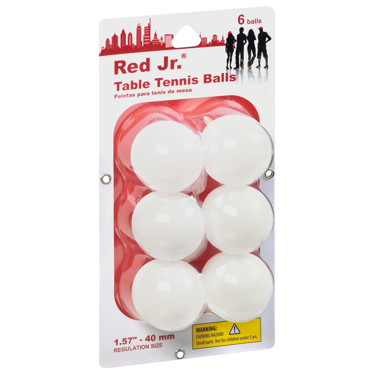 slide 3 of 12, Red Jr 1.57 Inches Table Tennis Balls 6 ea, 6 ct