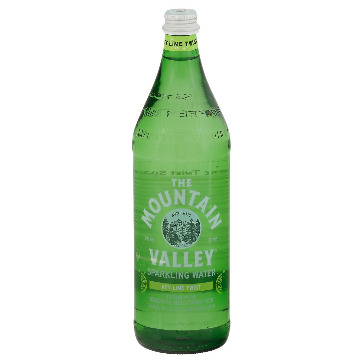 slide 1 of 1, Mountain Valley Sparkling Water Lime, 1 liter