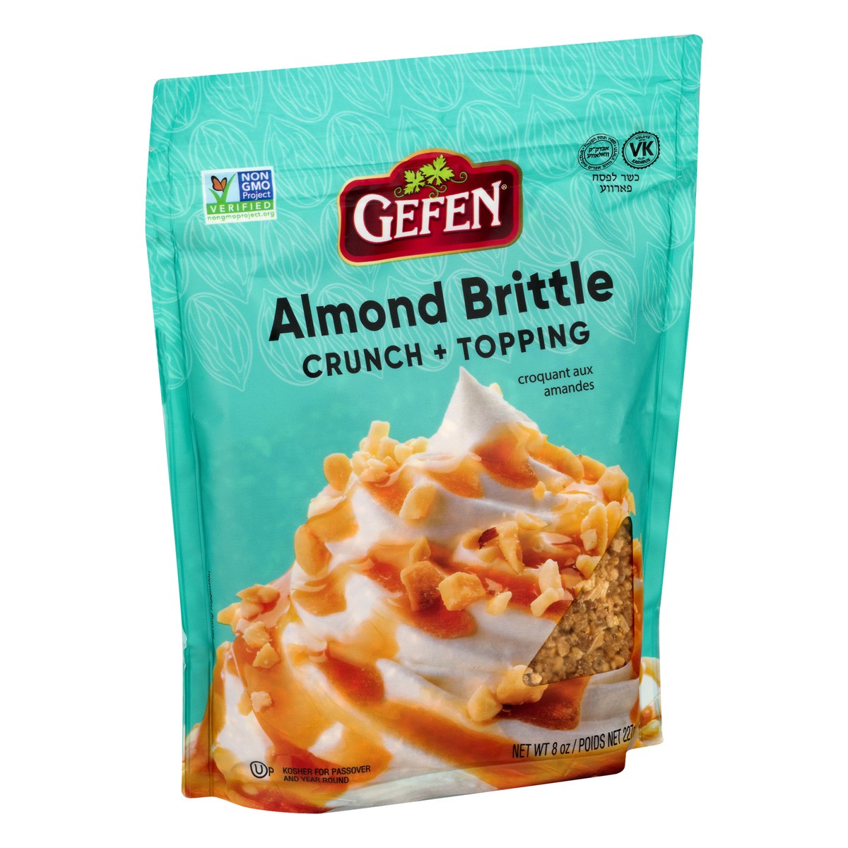 slide 2 of 9, Gefen Crunch + Topping Almond Brittle 8 oz, 8 oz