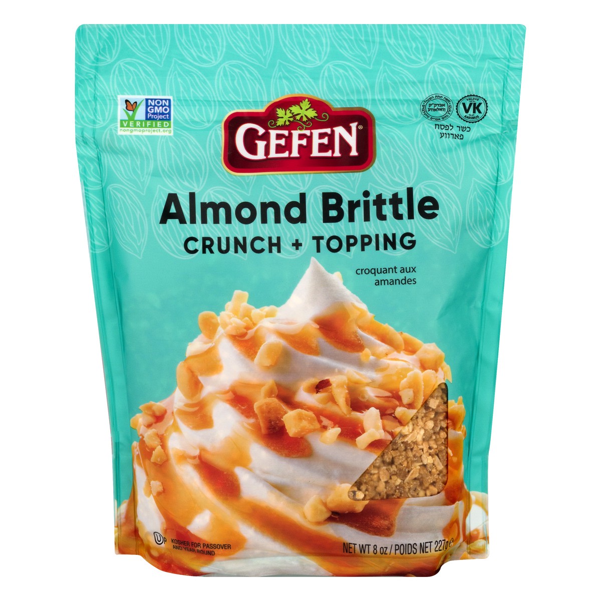 slide 1 of 9, Gefen Crunch + Topping Almond Brittle 8 oz, 8 oz