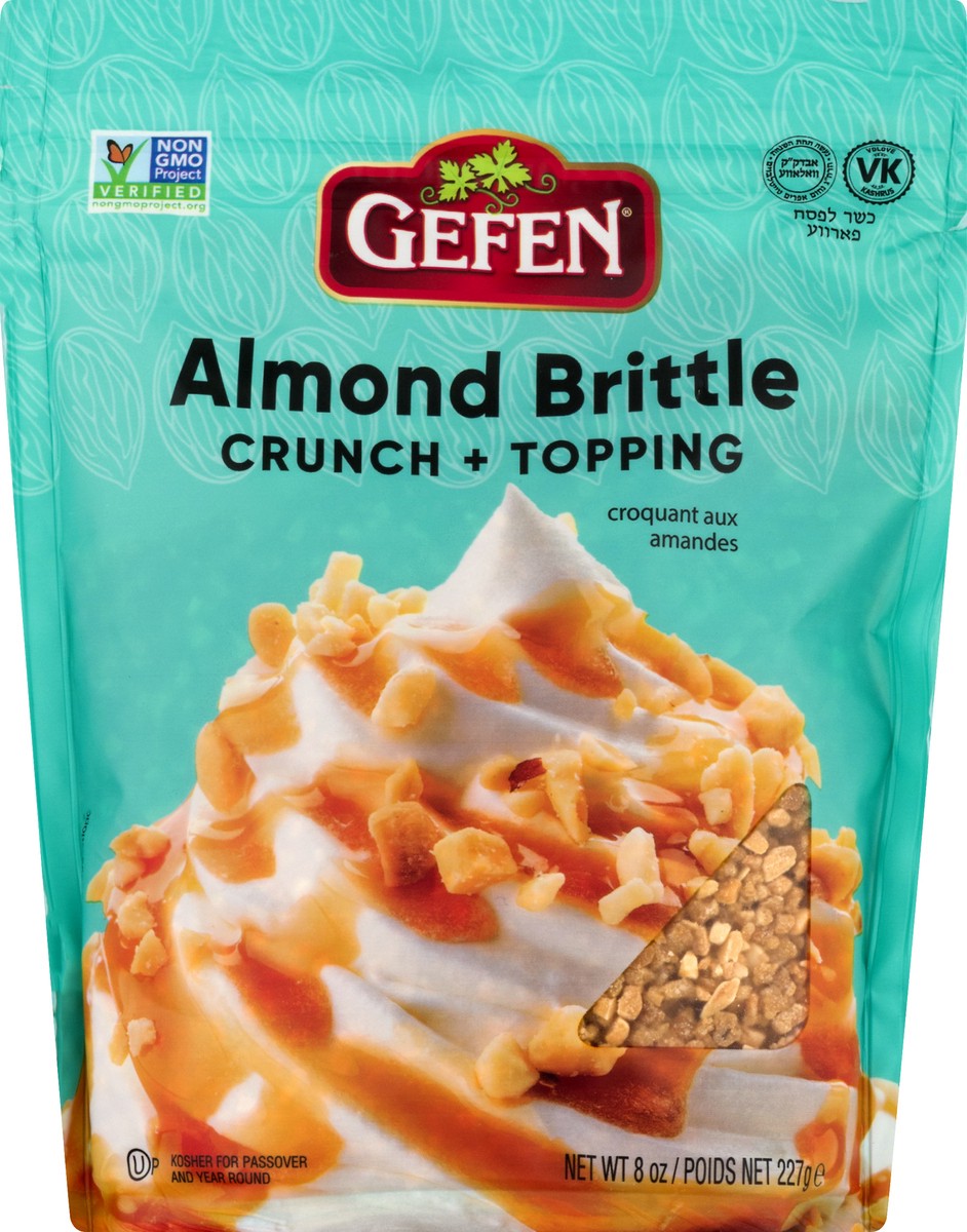 slide 1 of 9, Gefen Crunch + Topping Almond Brittle 8 oz, 8 oz