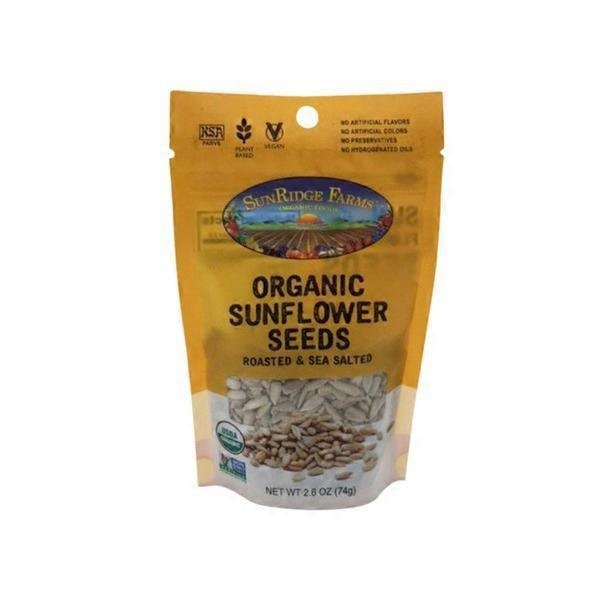 slide 1 of 1, Sunridge Farms R/S Sunflower Seeds Organic, 2.6 oz