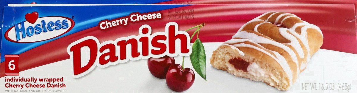 slide 33 of 38, HOSTESS Cherry Cheese Round Danish, 6 Count , 16.50 oz, 16.5 oz