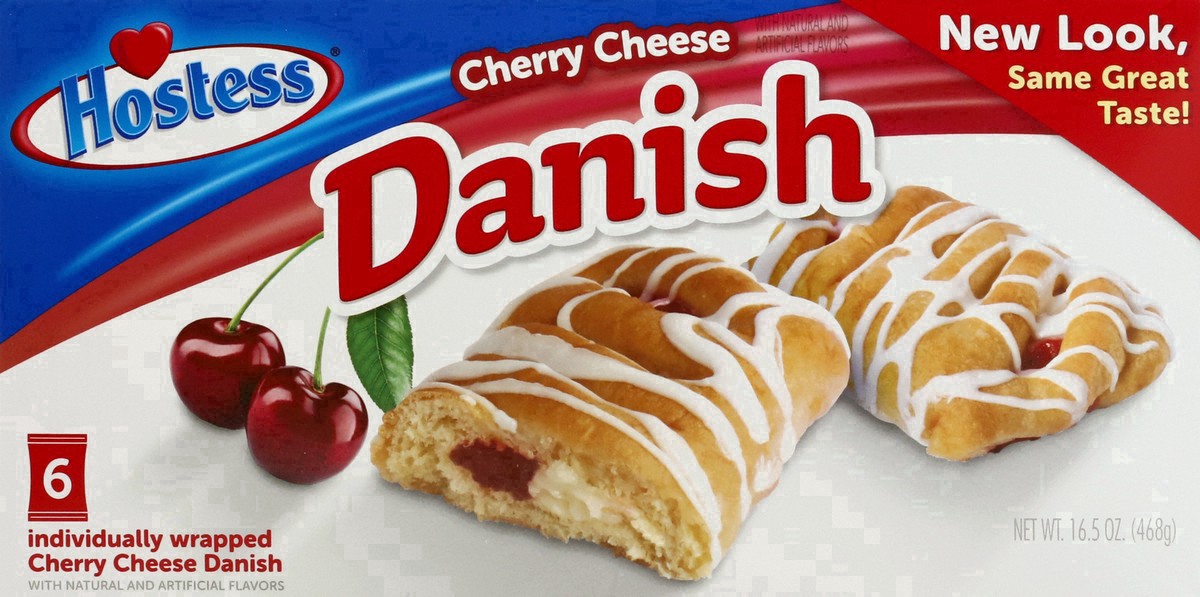 slide 20 of 38, HOSTESS Cherry Cheese Round Danish, 6 Count , 16.50 oz, 16.5 oz