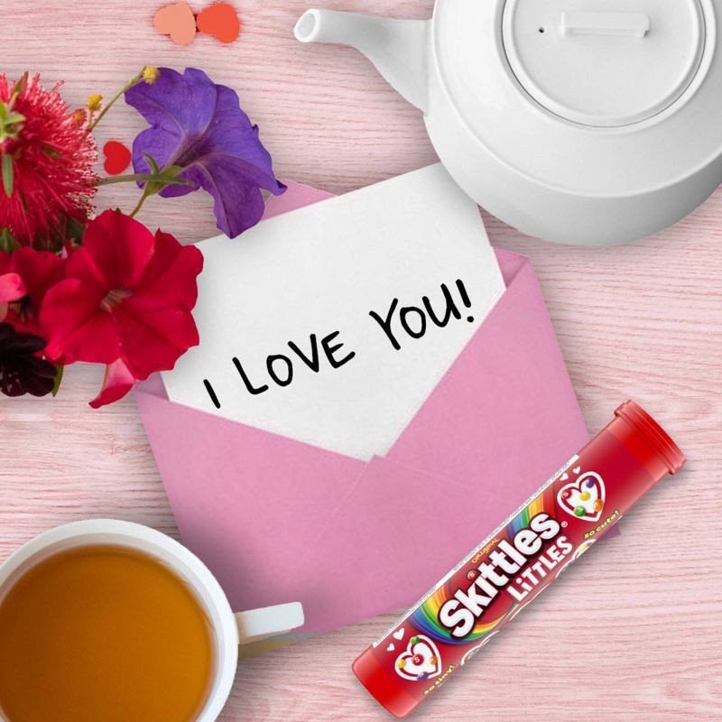 slide 2 of 8, SKITTLES LITTLES Original Valentines Day Candy Mega Tube, 1.9 Oz, 1.9 oz