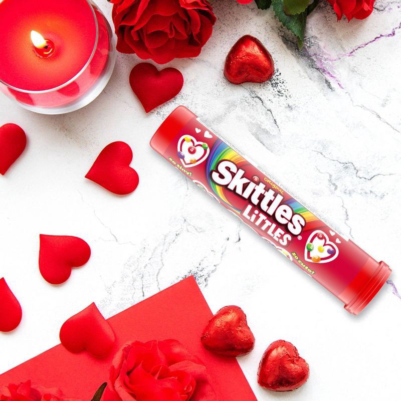slide 7 of 8, SKITTLES LITTLES Original Valentines Day Candy Mega Tube, 1.9 Oz, 1.9 oz