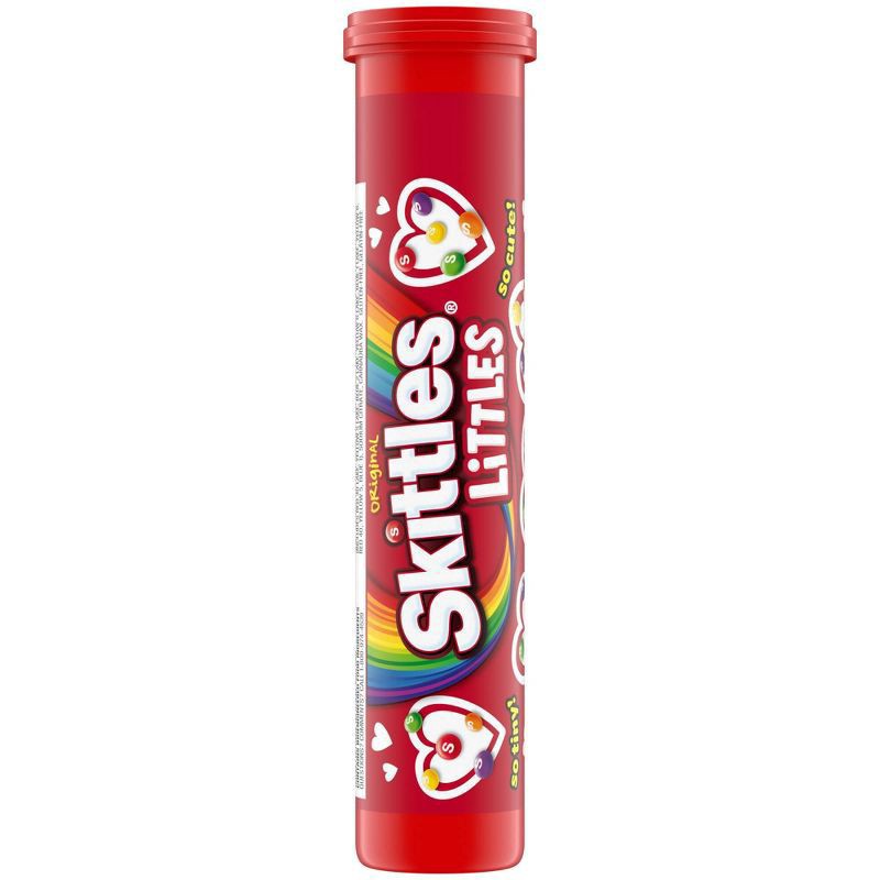 slide 1 of 8, SKITTLES LITTLES Original Valentines Day Candy Mega Tube, 1.9 Oz, 1.9 oz